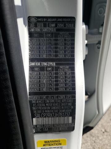 2018 LAND ROVER DISCOVERY SPORT SE SALCP2RX7JH761737