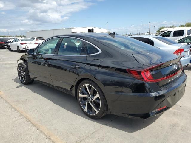 HYUNDAI SONATA SEL 2021 black  gas 5NPEJ4J2XMH132637 photo #3