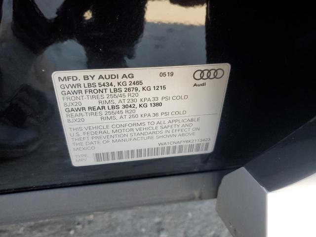 2019 AUDI Q5 PRESTIG WA1CNAFY6K2113423