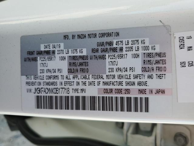 2019 MAZDA CX-5 TOURI - JM3KFACMXK0617718