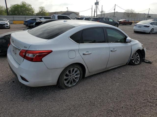 NISSAN SENTRA S 2019 white  gas 3N1AB7AP9KY281357 photo #4