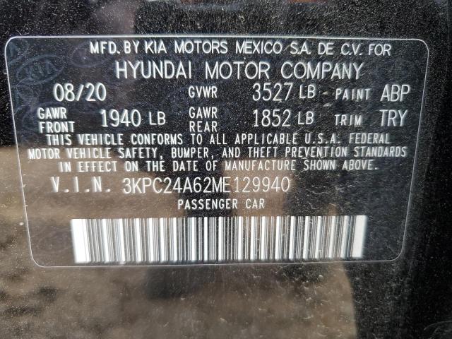 2021 HYUNDAI ACCENT SE 3KPC24A62ME129940