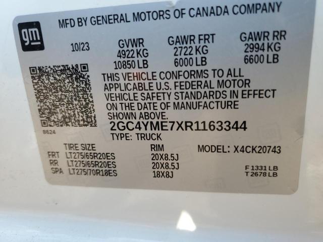 2024 CHEVROLET SILVERADO - 2GC4YME7XR1163344