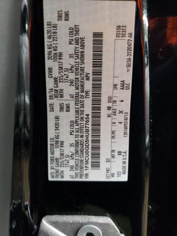 2017 FORD ESCAPE SE - 1FMCU0GD5HUB77654