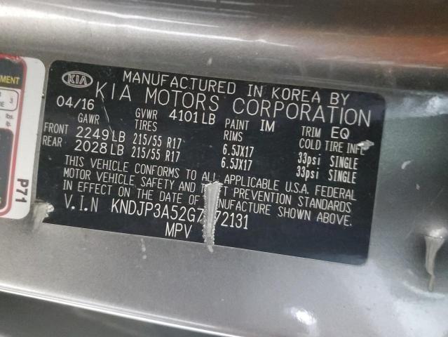 2016 KIA SOUL + - KNDJP3A52G7372131