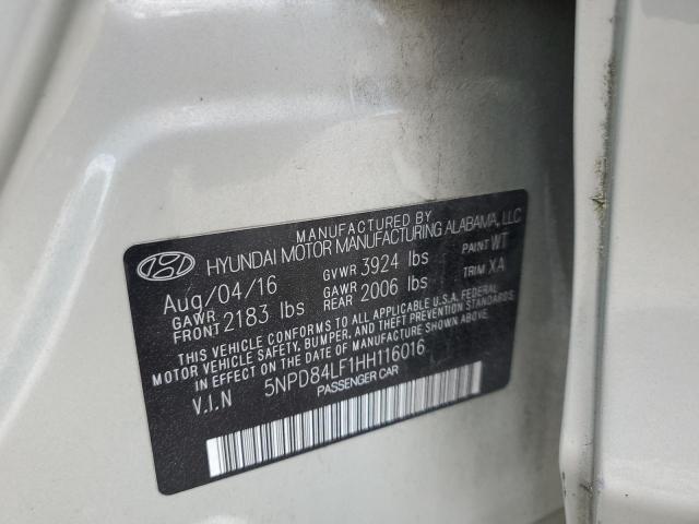 2017 HYUNDAI ELANTRA SE - 5NPD84LF1HH116016