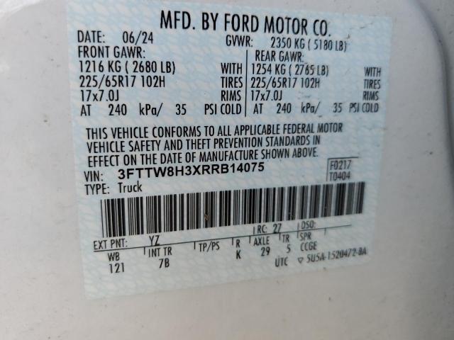 2024 FORD MAVERICK X - 3FTTW8H3XRRB14075