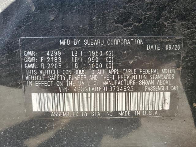 2020 SUBARU IMPREZA 4S3GTAB69L3734622