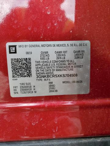 2019 CHEVROLET BLAZER 2LT - 3GNKBCRSXKS704508