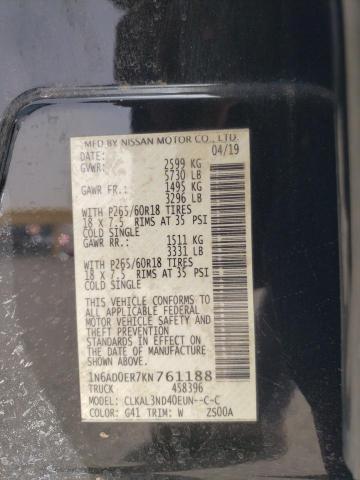 2019 NISSAN FRONTIER S - 1N6AD0ER7KN761188
