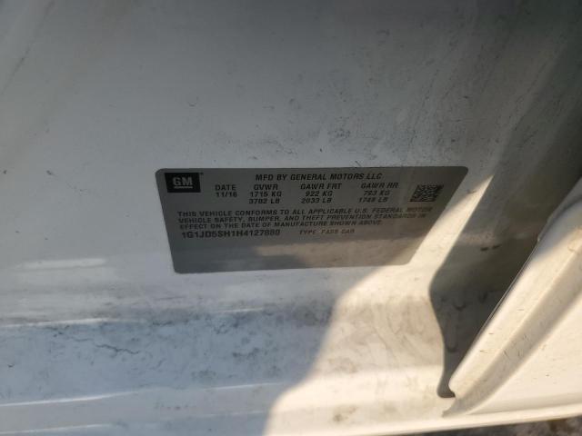 2017 CHEVROLET SONIC LT - 1G1JD5SH1H4127880