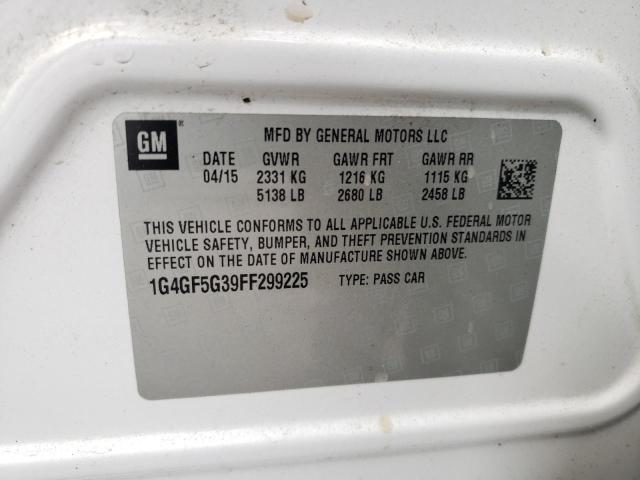 2015 BUICK LACROSSE P - 1G4GF5G39FF299225