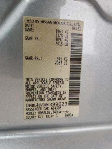 2021 NISSAN ALTIMA S - 1N4BL4BV0MN399023