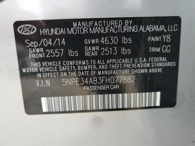 2015 HYUNDAI SONATA SPO - 5NPE34AB3FH077882