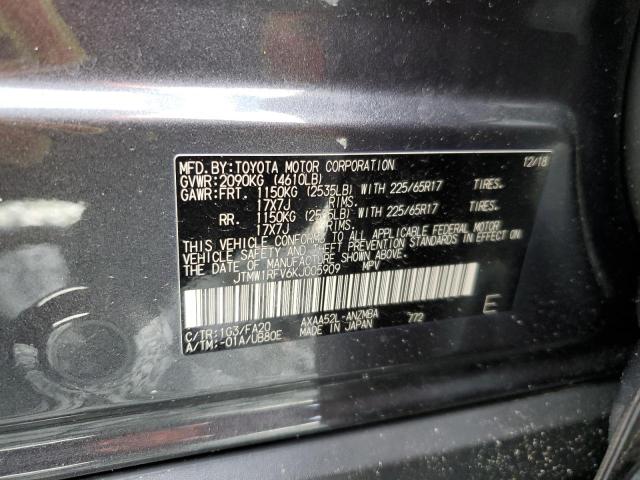 2019 TOYOTA RAV4 XLE - JTMW1RFV6KJ005909