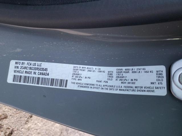 2025 CHRYSLER PACIFICA S 2C4RC1BG3SR503545