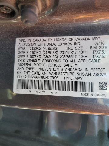 2018 HONDA CR-V LX 2HKRW6H36JH227995