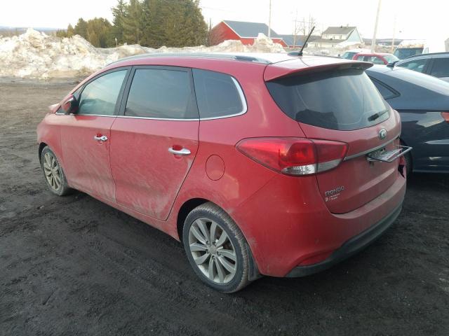 KIA RONDO 2014 red hatchbac gas KNAHU8A30E7063576 photo #3