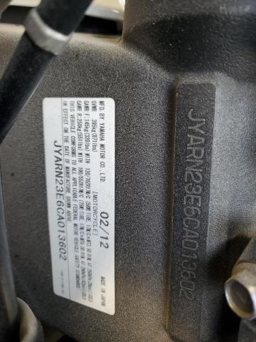 2012 YAMAHA YZFR1 JYARN23E6CA013602