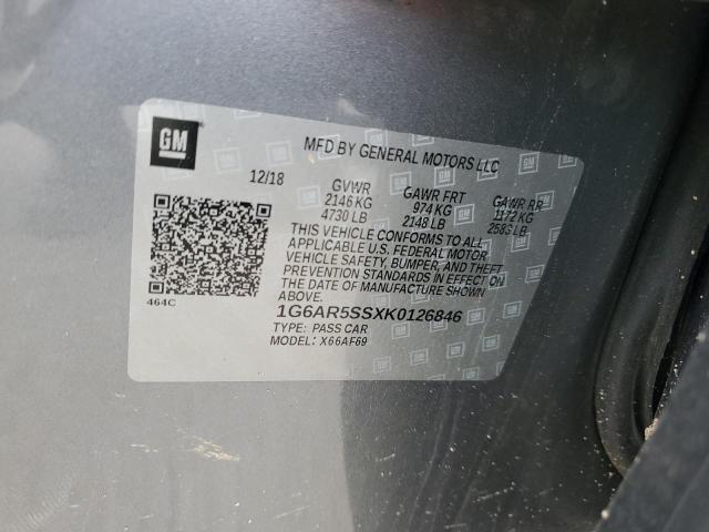 2019 CADILLAC CTS LUXURY - 1G6AR5SSXK0126846