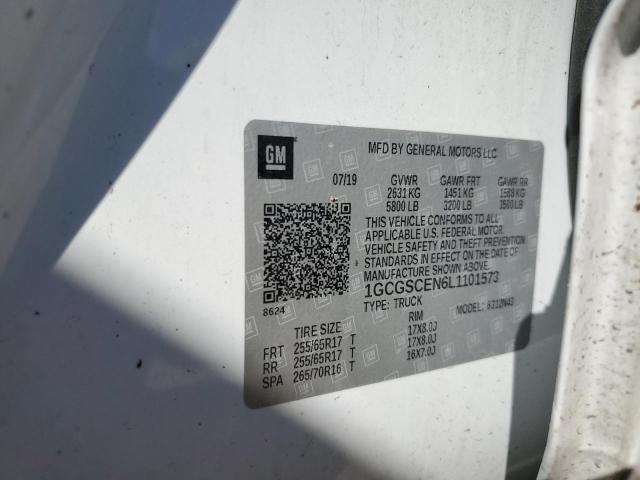 2020 CHEVROLET COLORADO L - 1GCGSCEN6L1101573