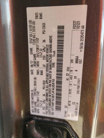 2018 FORD F150 - 1FTMF1CB7JFA35510