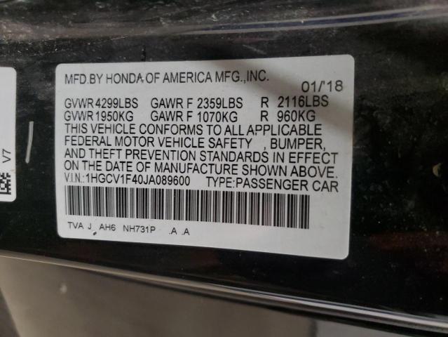 2018 HONDA ACCORD EX - 1HGCV1F40JA089600