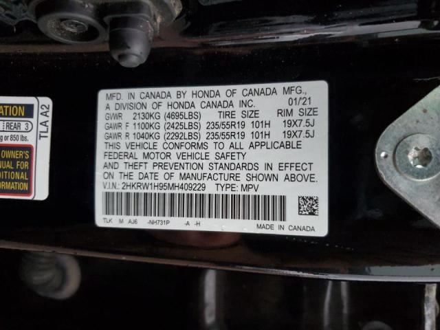 2021 HONDA CR-V TOURI - 2HKRW1H95MH409229