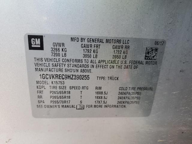 2017 CHEVROLET SILVERADO - 1GCVKREC9HZ390255