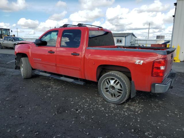 CHEVROLET SILVERADO 2011 red crew pic flexible fuel 3GCPKSE31BG388099 photo #3