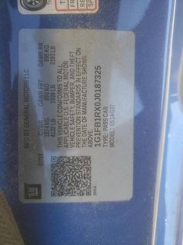 2018 CHEVROLET CAMARO LT - 1G1FB1RX0J0187325