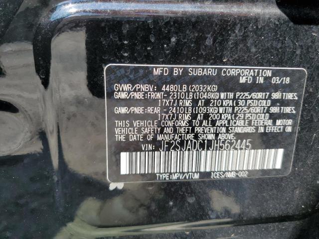 2018 SUBARU FORESTER 2 - JF2SJADC1JH562445