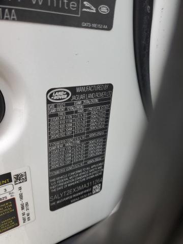 2021 LAND ROVER RANGE ROVE - SALYT2EX3MA311264