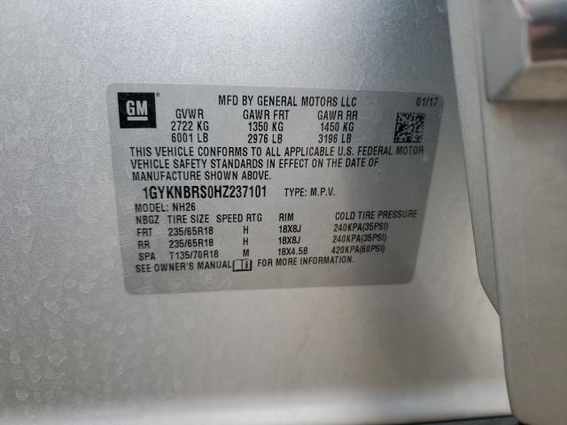 2017 CADILLAC XT5 LUXURY - 1GYKNBRS0HZ237101