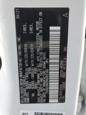 2021 TOYOTA HIGHLANDER - 5TDGZRAH2MS065366