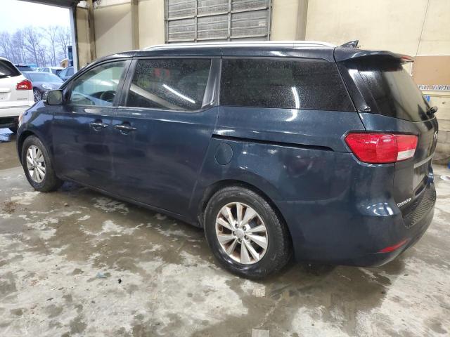 KIA SEDONA LX 2016 blue  gas KNDMB5C1XG6191446 photo #3