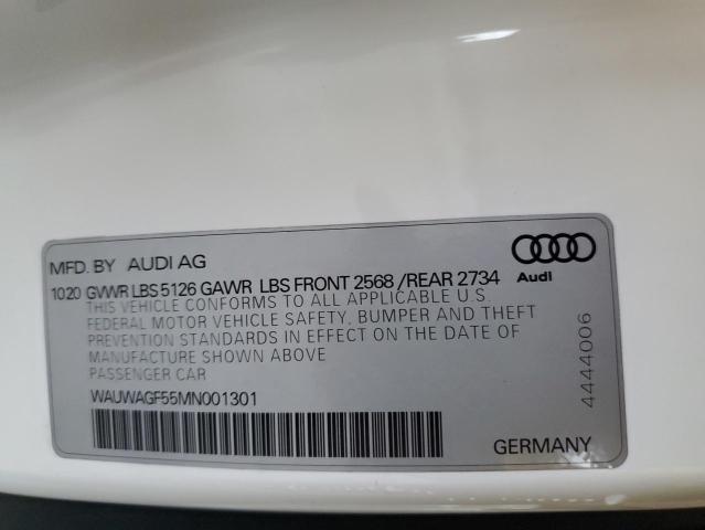 2021 AUDI A5 PREMIUM - WAUWAGF55MN001301