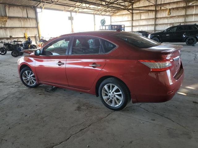 NISSAN SENTRA S 2015 burgundy  gas 3N1AB7AP7FY377297 photo #3