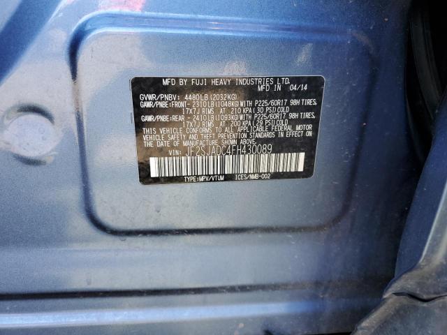 2015 SUBARU FORESTER 2 - JF2SJADC4FH430089