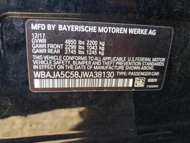 2018 BMW 530 I - WBAJA5C58JWA38130