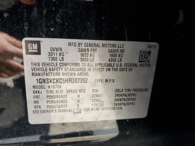 2017 CHEVROLET TAHOE K150 - 1GNSKCKC5HR307352