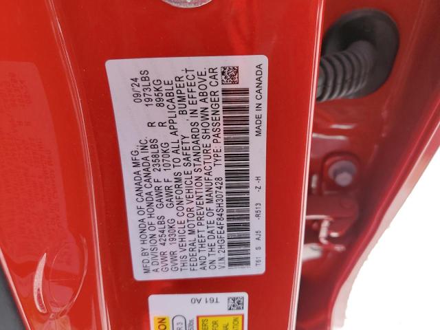 2025 HONDA CIVIC SPOR - 2HGFE4F84SH307428