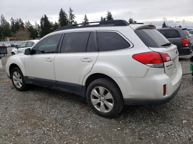 SUBARU OUTBACK 2. 2011 white  gas 4S4BRBHC6B3428662 photo #3