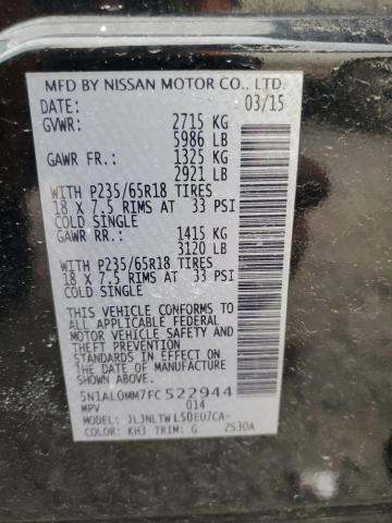2015 INFINITI QX60 - 5N1AL0MM7FC522944