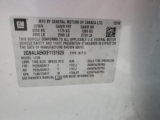 2015 CHEVROLET EQUINOX LS - 2GNALAEKXF1131629