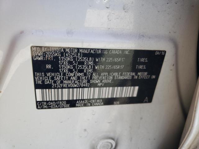2016 TOYOTA RAV4 LE - 2T3ZFREV0GW278482
