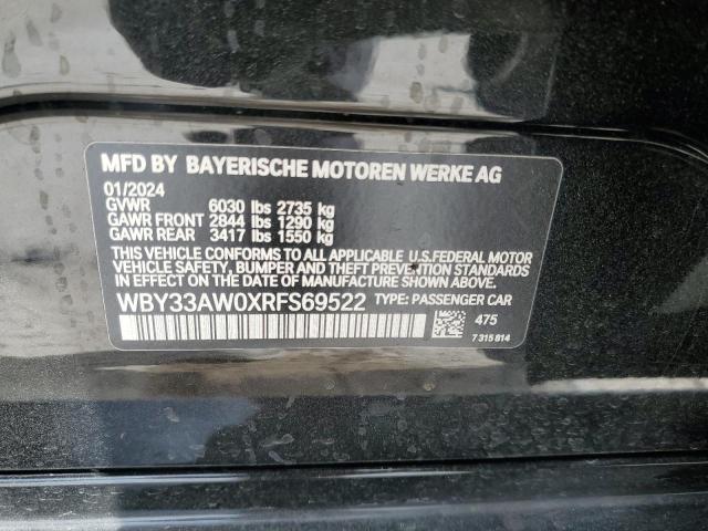 2024 BMW I4 M50 WBY33AW0XRFS69522