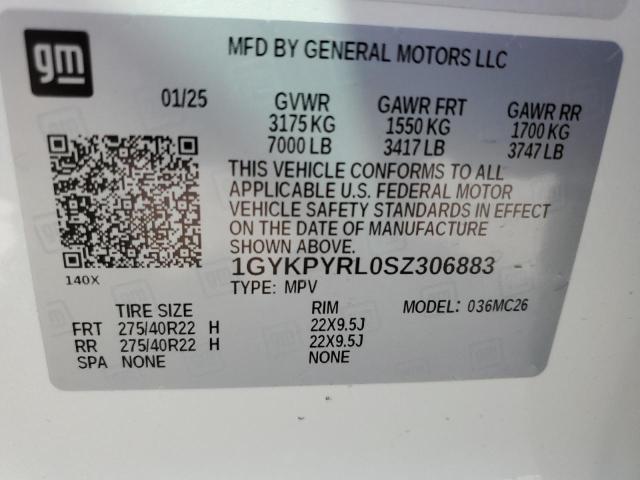 2025 CADILLAC LYRIQ SPOR 1GYKPYRL0SZ306883