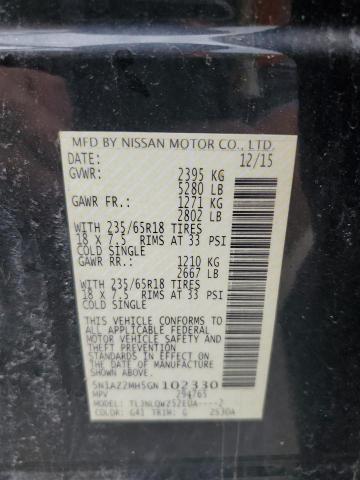2016 NISSAN MURANO S - 5N1AZ2MH5GN102330