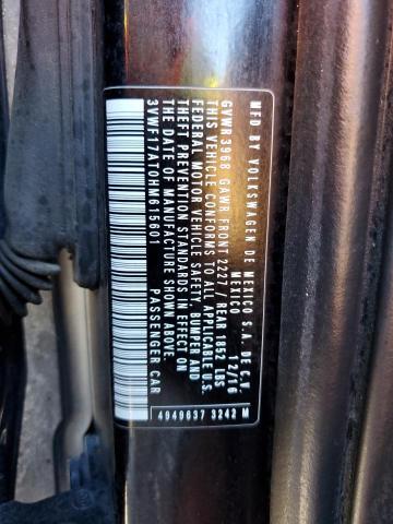 2017 VOLKSWAGEN BEETLE 1.8 - 3VWF17AT0HM615601